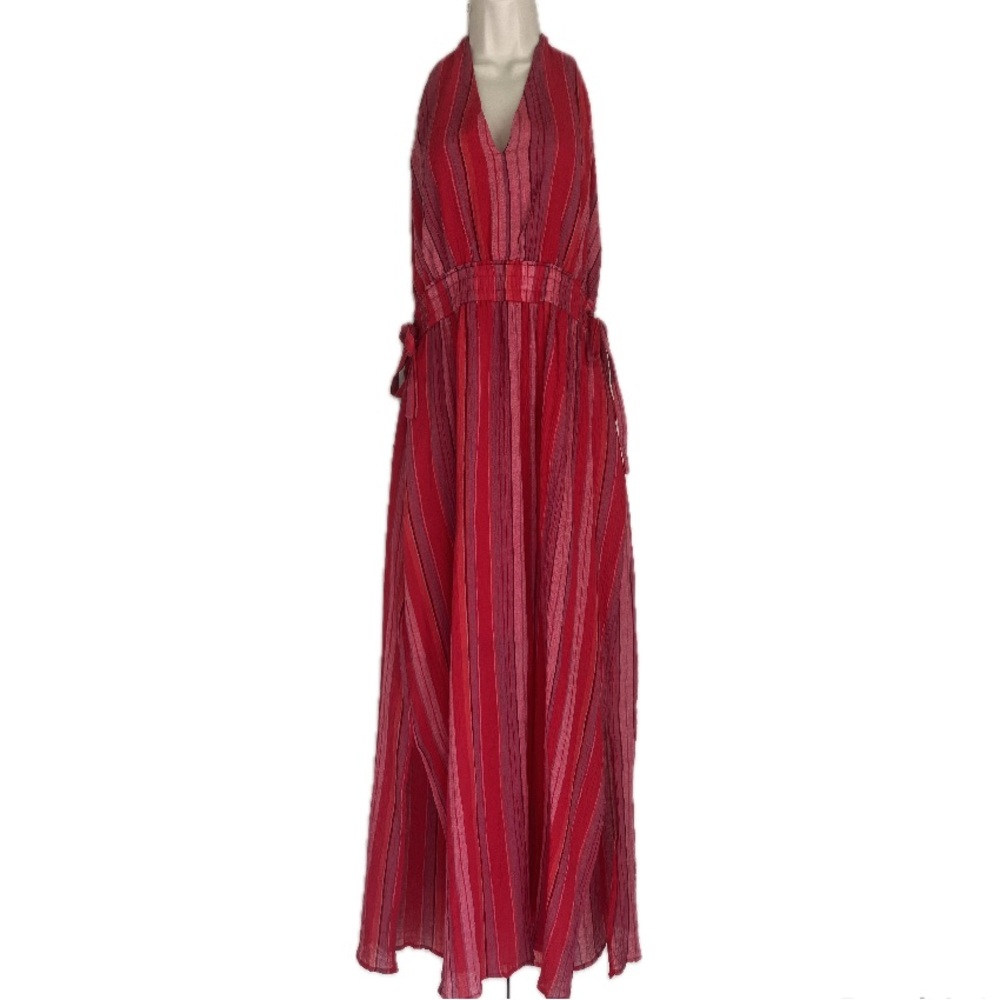 Amaryllis NWT Striped Halter Maxi Dress Size Medium